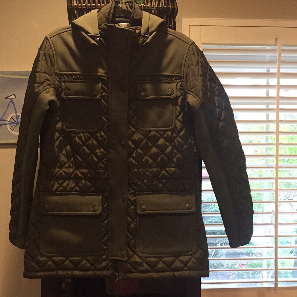 Olive Green Rain Jacket